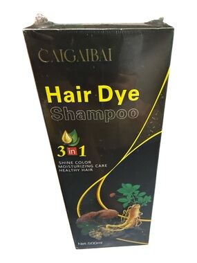 Caigaibai Black Hair Dye Shampoo — 3-in-1 Color & Care